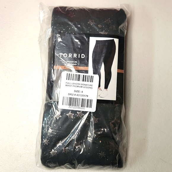 ❤️NWT VINTAGE TORRID LEGGING - SPARKLY STARS MOON CELESTIAL PRINT - PLUS SIZE - Picture 9 of 10